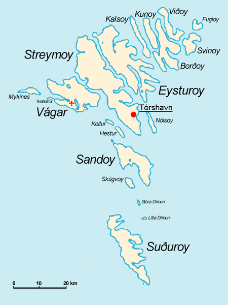 Faroes map