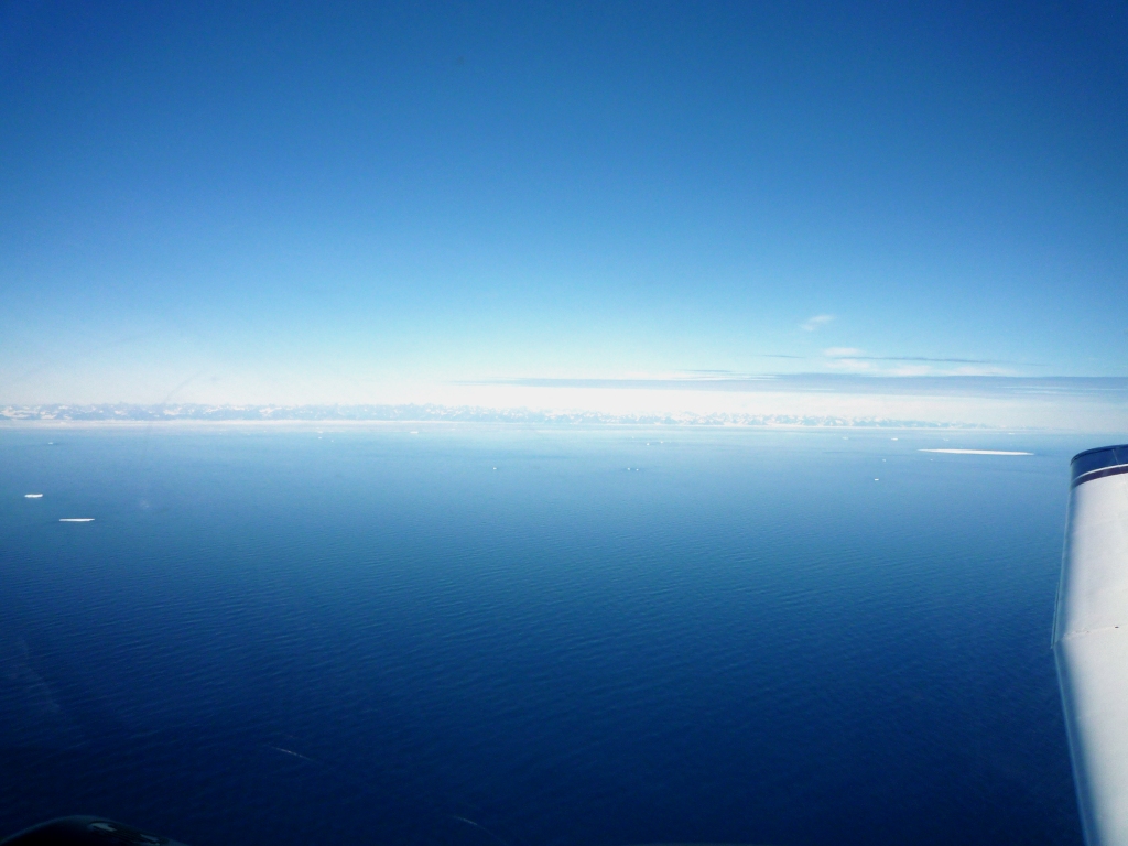 Our first view of Greenland