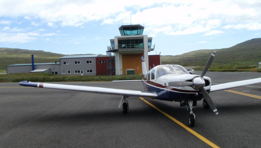 Mike Tango refuelled in front of the control tower